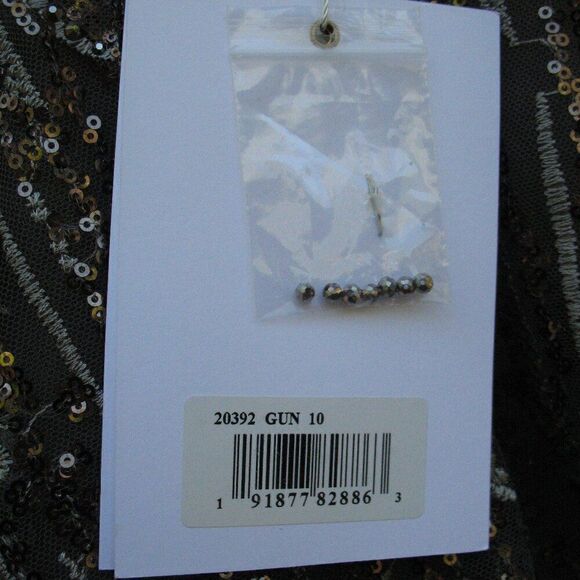 Mac Duggal 20392 Womens EMBELLISHED BUTTERFLY FIT AND FLARE TEA-LENGTH DRESS 10 - Picture 15 of 15